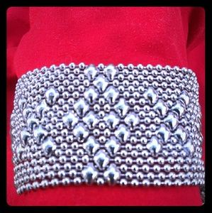 Sergio Gutierrez Liquid Silver Cuff Bracelet B45